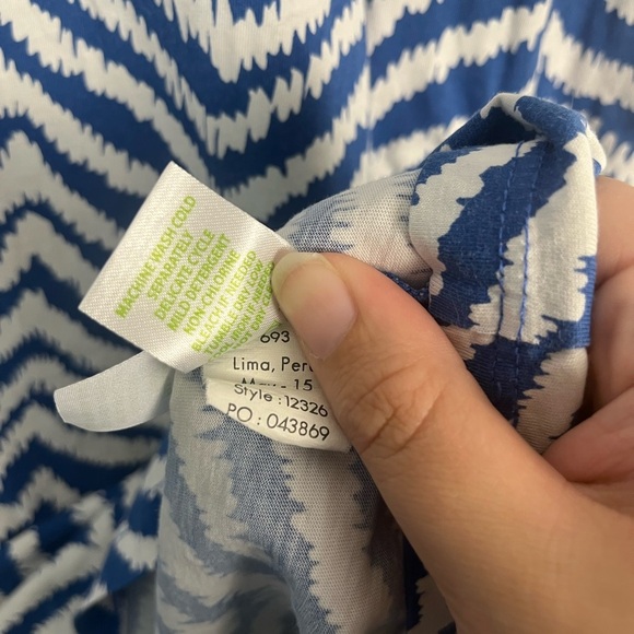Lilly Pulitzer Rossmore Midi T-Shirt Dress Blue Stripe Zebron, Size small - Picture 8 of 10